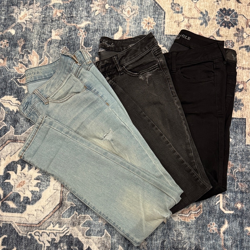 3 Pants Bundle | Size 6 | American Eagle Outfitters Skinny Jeans Bundle